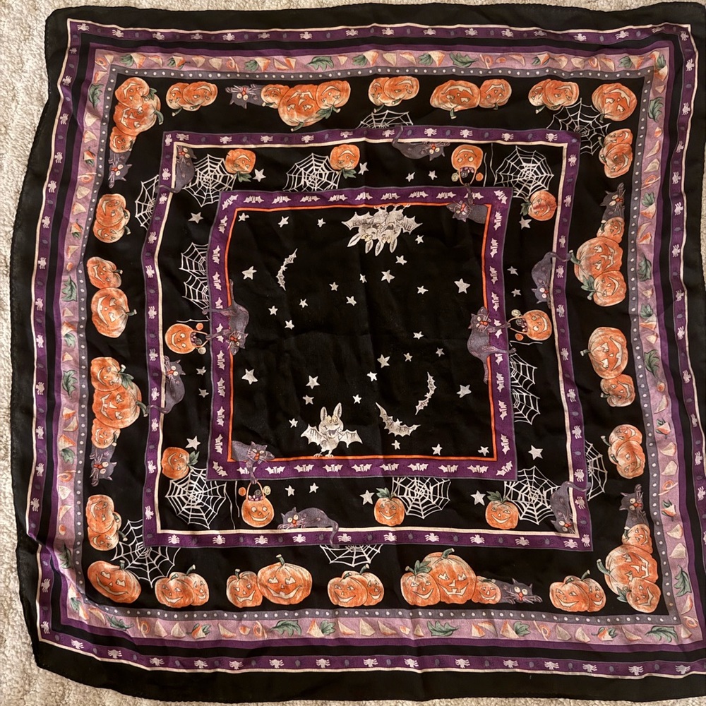 Collection B Vibrant Purple and Orange Scarf